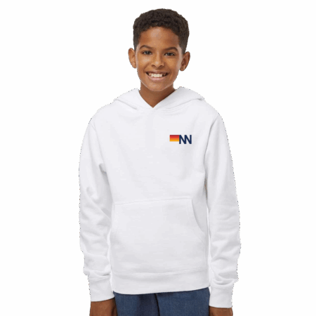 Youth Midweight Hooded Sweatshirt - NN Left Chest